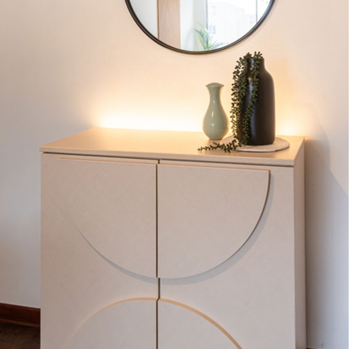 GENERICO - Recibidor de melamine Tempo Color Beige claro - Refer Store