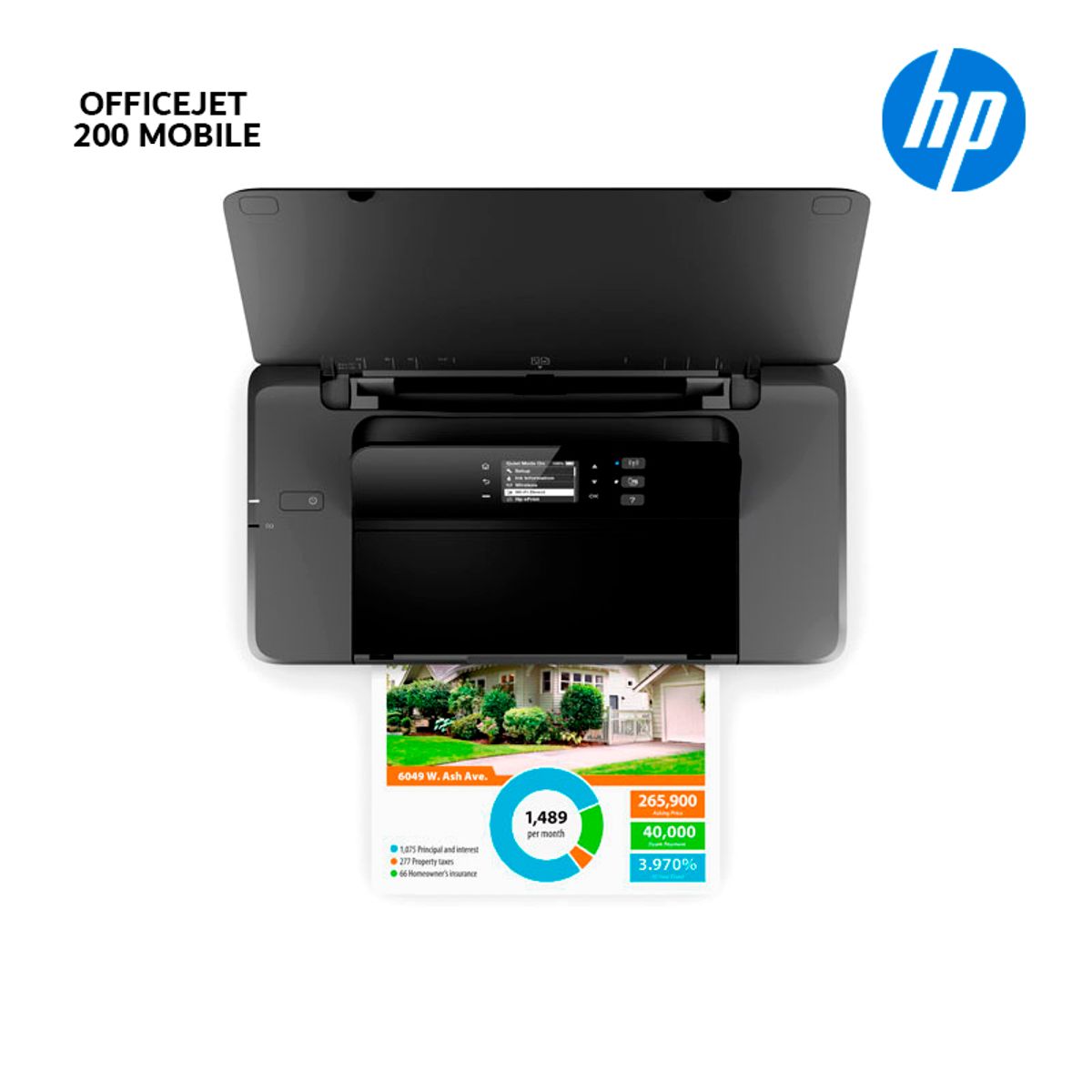 HP - Impresora HP Officejet 200 Mobile Inkjet Printer Wireless - CZ993A