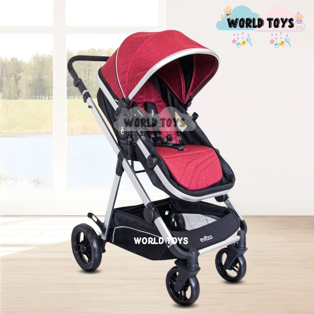Baby - Coche Moisés de Lujo «GRAND IBIZA» Borgoña