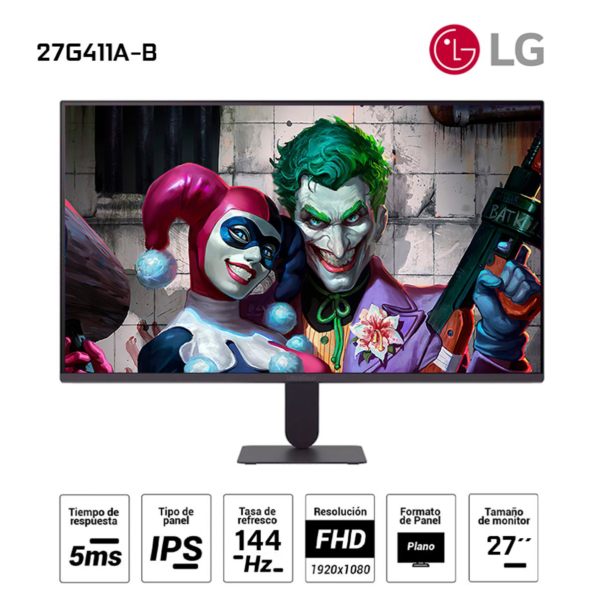LG - Monitor LG Gaming 27G411A-B FHD IPS 144HZ HDMI DP 27