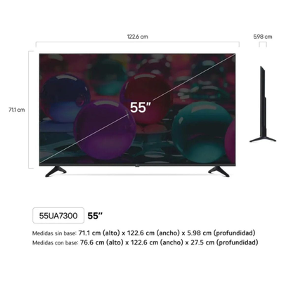 LG - TELEVISOR  LED DE 55" SMART TV LG 2025 + CONTROL MAGIC MR25GA