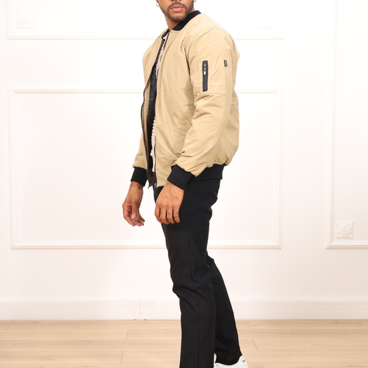 DM DEXMEN - Casaca Dexmen Bomber Jacket Beige