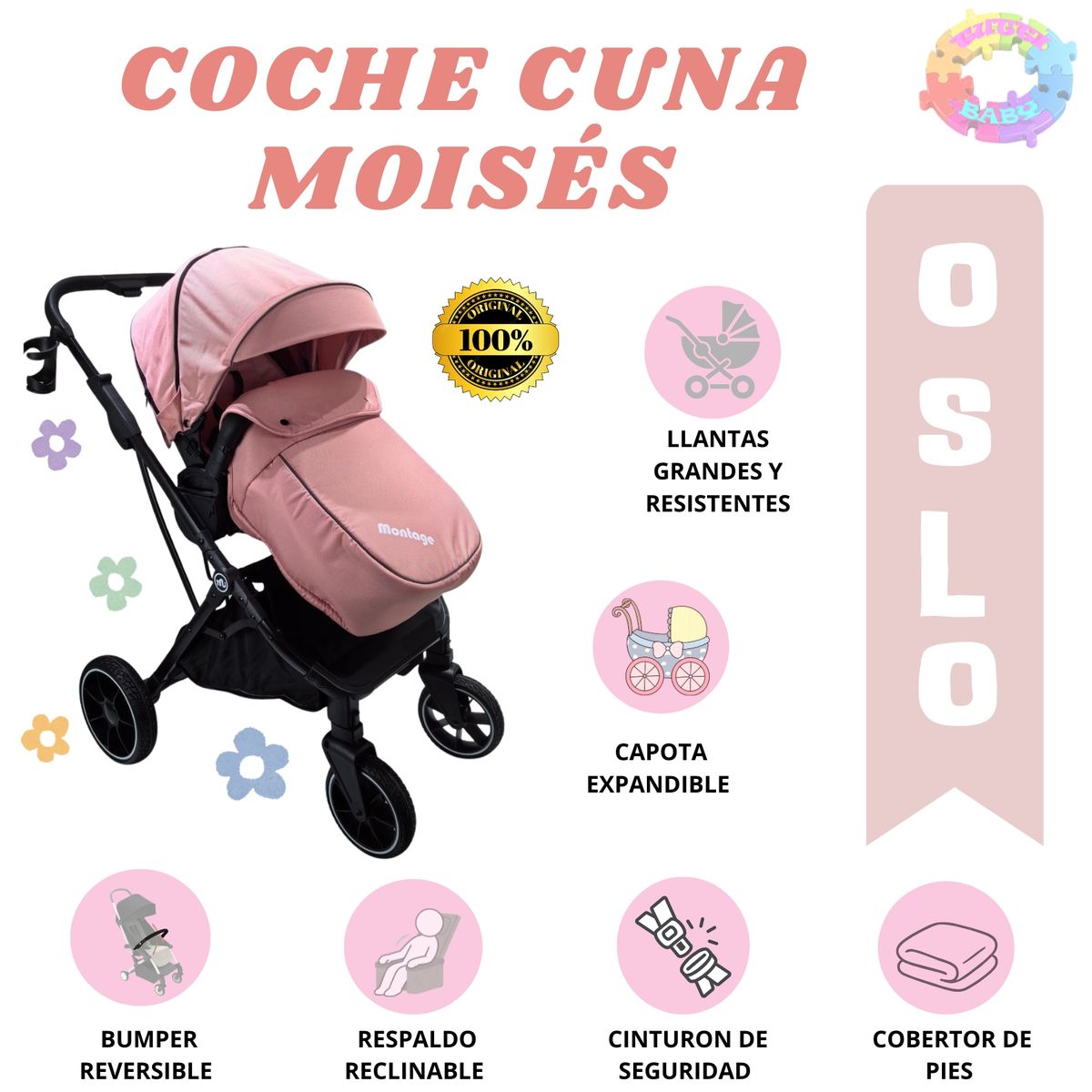 VOYAGE - COCHE CUNA MOISES DE LUJO OSLO