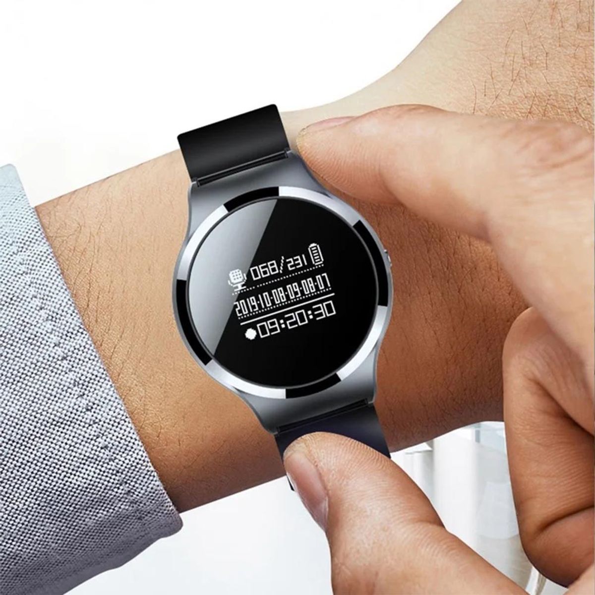MN ELECTRONICS - Reloj Pulsera Grabador de Voz 8Gb S8