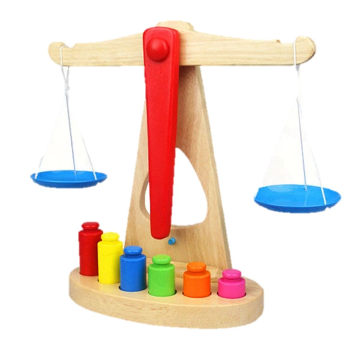 GENERICO - Balanza Didáctica de Madera para Niños