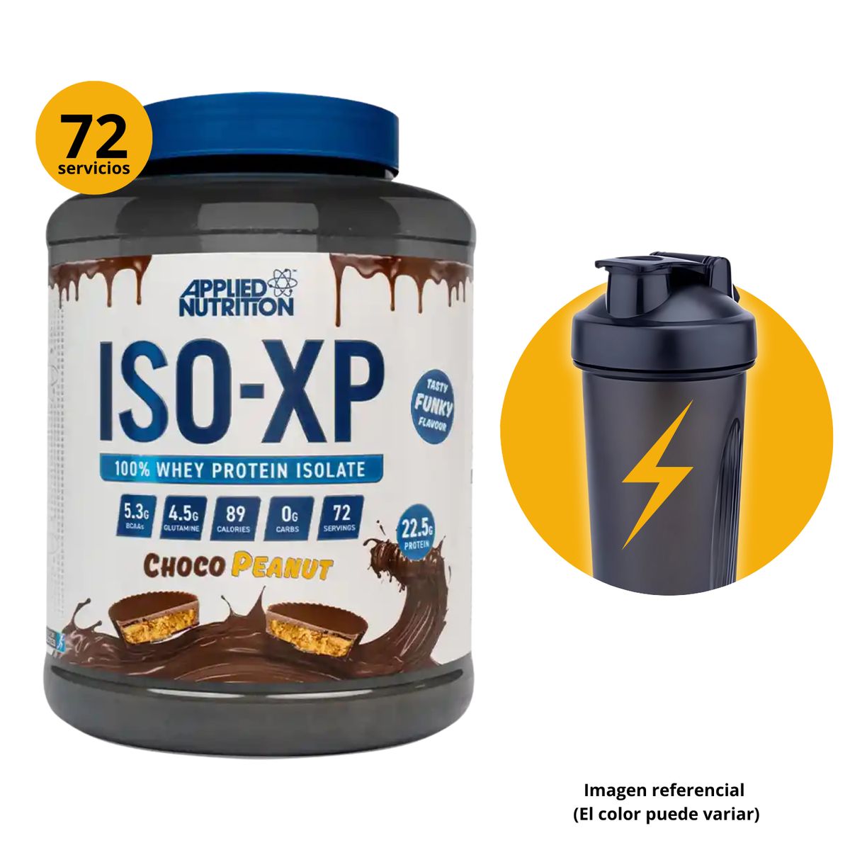 APPLIED NUTRITION - ISO XP 18kg CHOCO PEANUT CON SHAKER - PROTEÍNA ISOLATADA