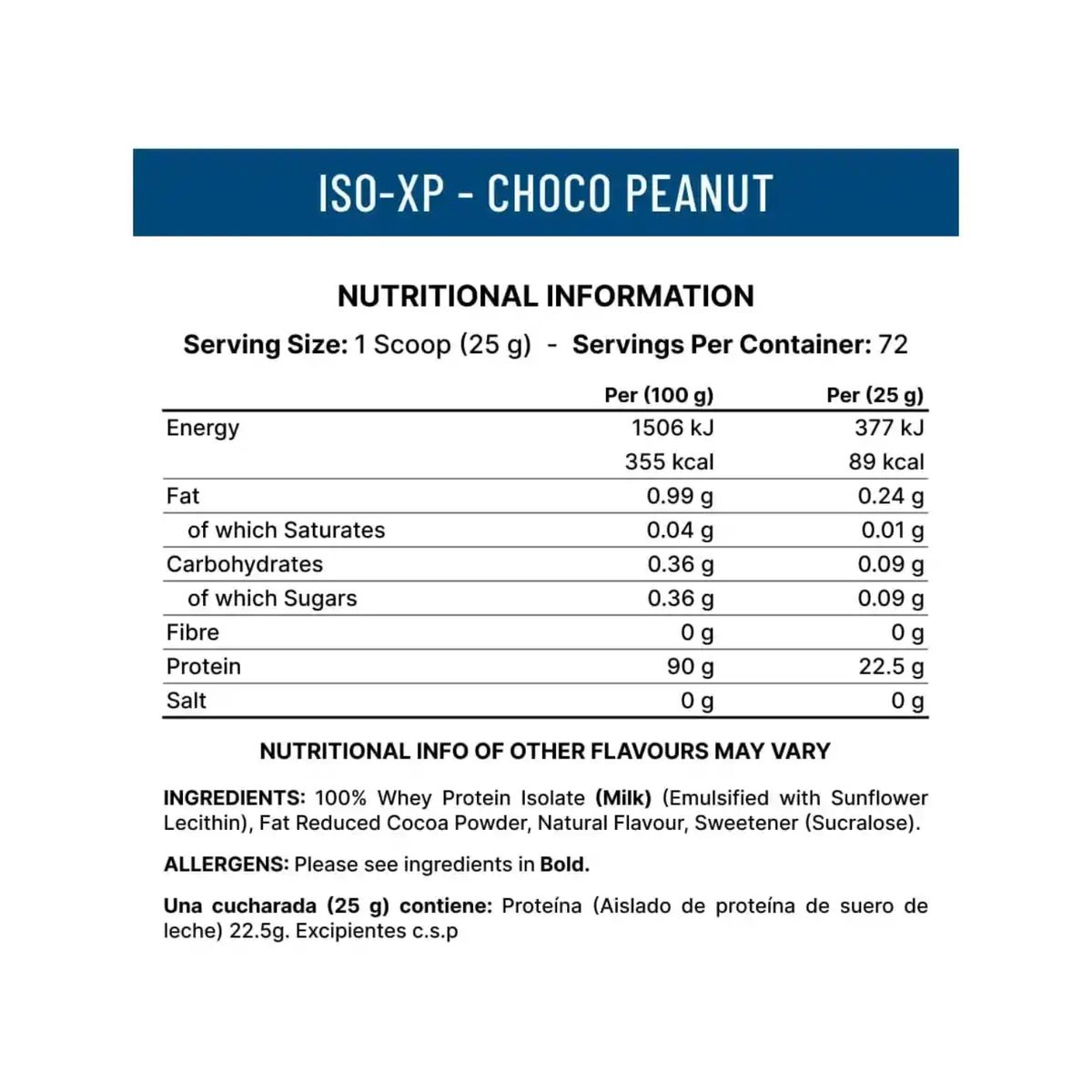 APPLIED NUTRITION - ISO XP 18kg CHOCO PEANUT CON SHAKER - PROTEÍNA ISOLATADA