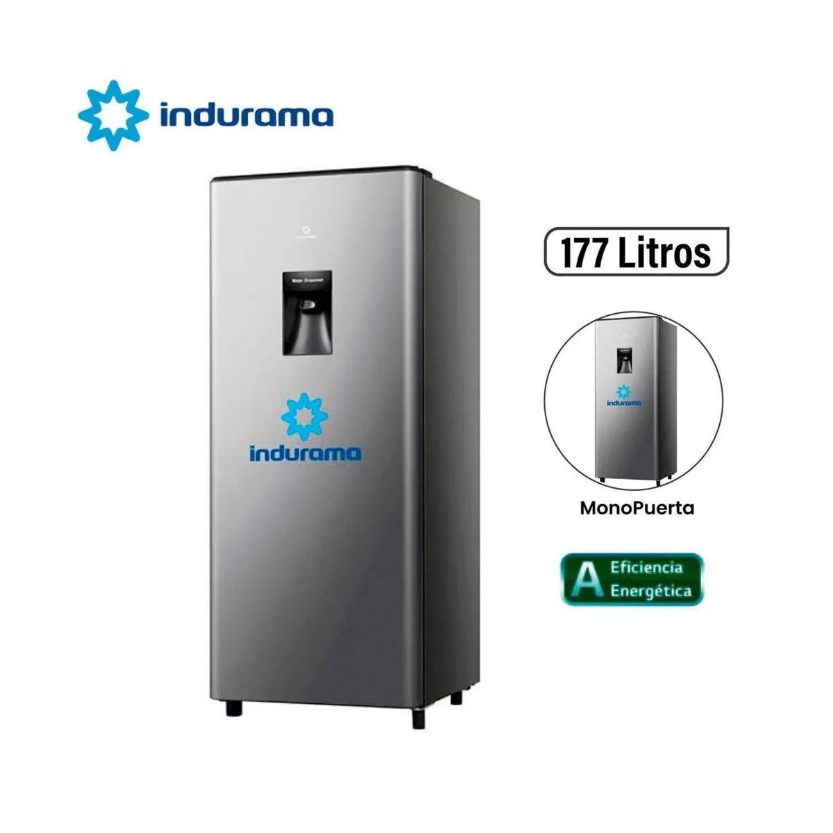 INDURAMA - Refrigeradora Indurama 177L Monopuerta Autofrost  - RI-289D