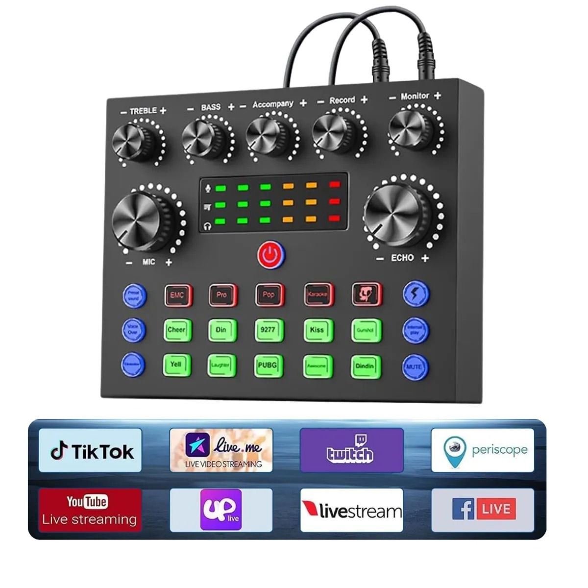 OEM - Consola De Sonido Stream Tiktok Mezcladora Equipo Poscast Live