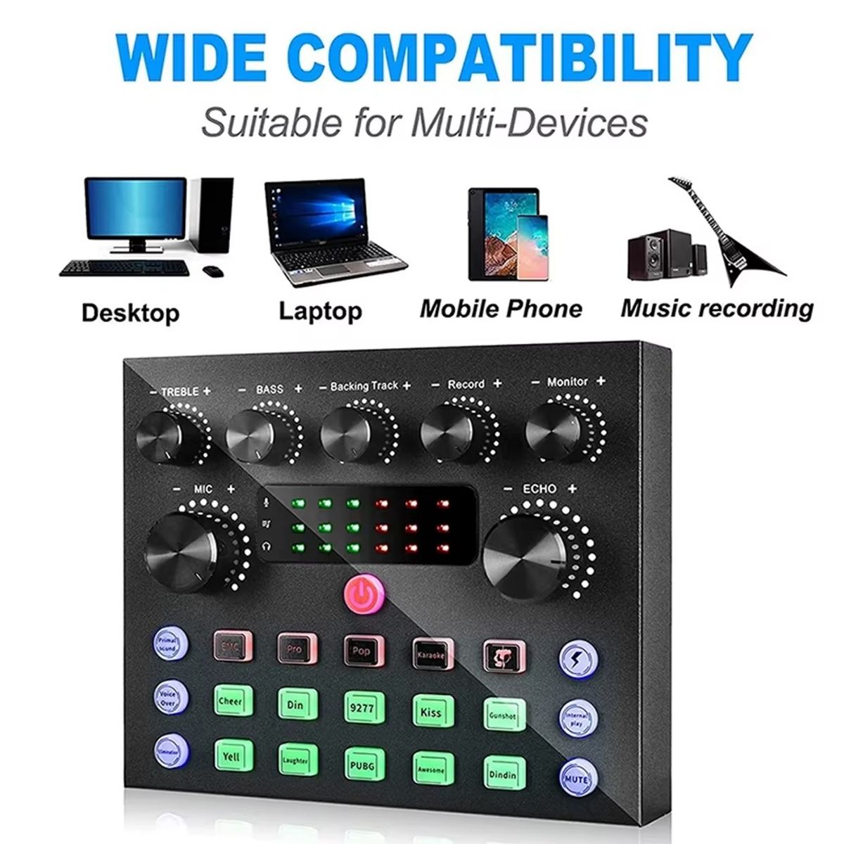 OEM - Consola De Sonido Stream Tiktok Mezcladora Equipo Poscast Live