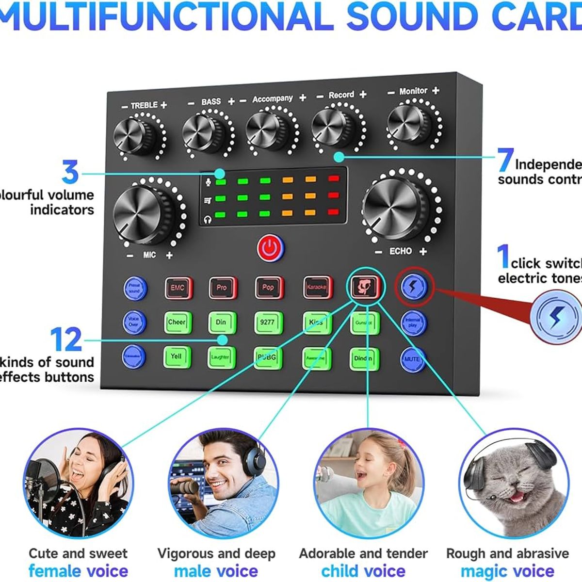 OEM - Consola De Sonido Stream Tiktok Mezcladora Equipo Poscast Live