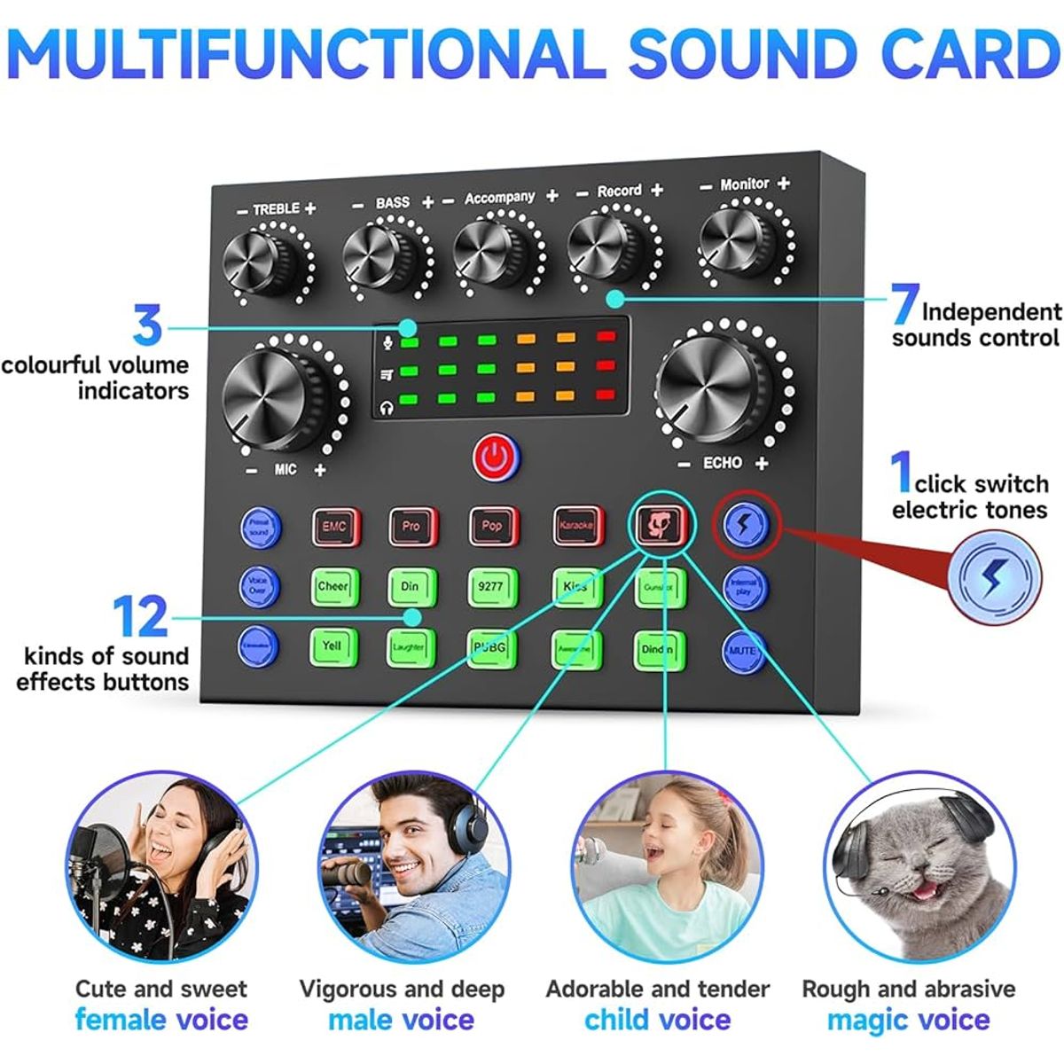 OEM - Consola De Sonido Stream Tiktok Mezcladora Equipo Poscast Live