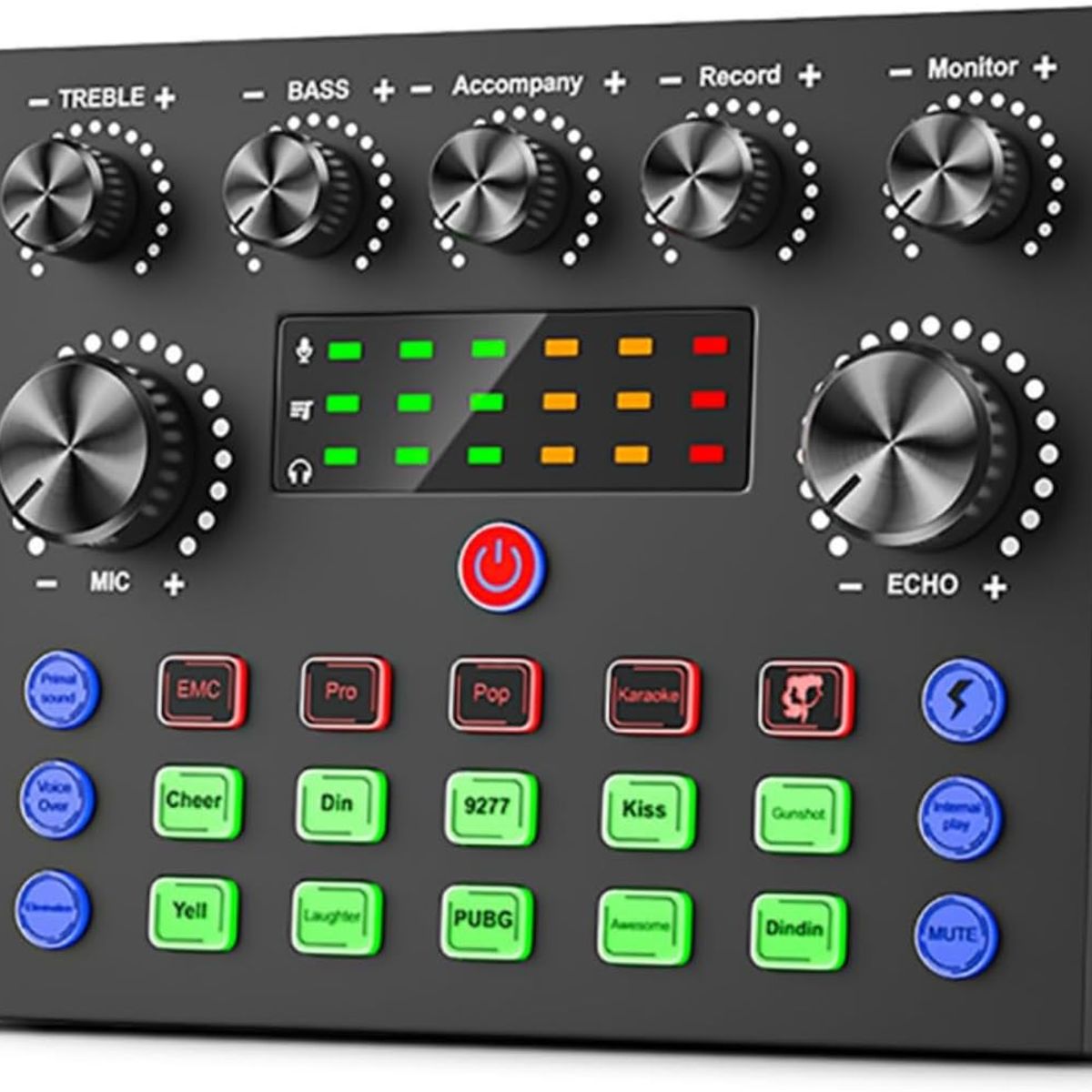 OEM - Consola de Sonido Mezcladora Poscast Tarjeta de Sonido V8S Recargable para Microfono Pc Celular