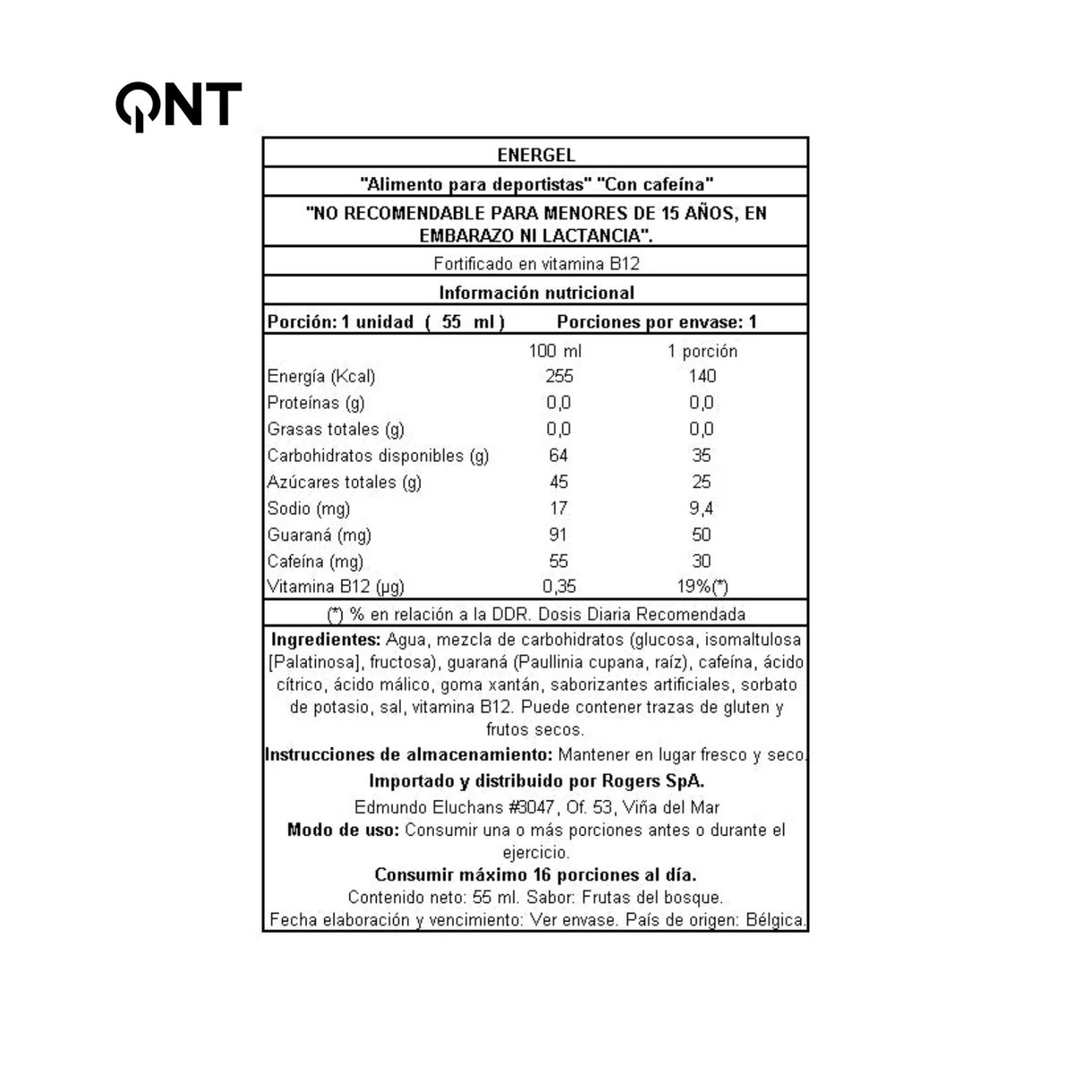 Qnt - PACK X 6 GELES ENERGETICOS SABOR LIMA LIMON