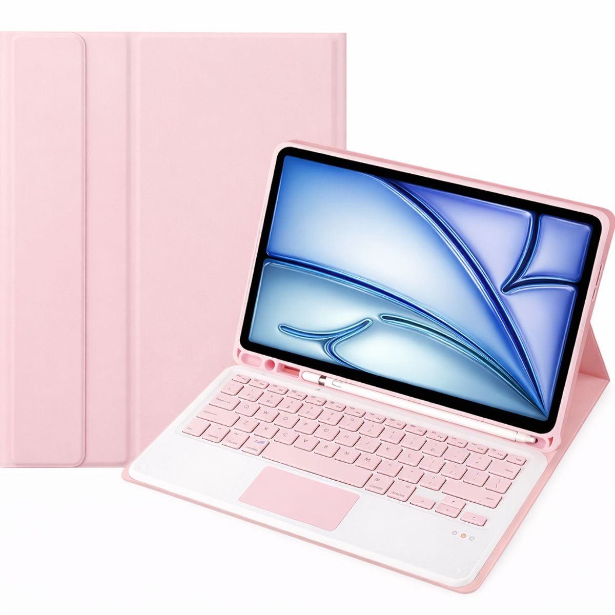 GENERICO - FUNDA CON TECLADO + TOUCHPAD REDMI PAD PRO 12.1 ROSA