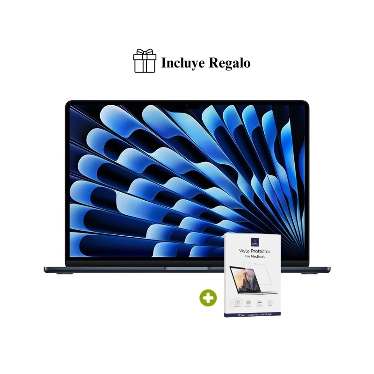 APPLE - Nueva MacBook Air M5 13” 16GB RAM + 512GB (Teclado Ingles) - Midnight 2026 + Regalo