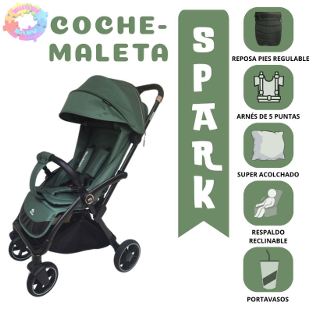 VOYAGE - COCHE EXTRA ACOLCHADO SPARK