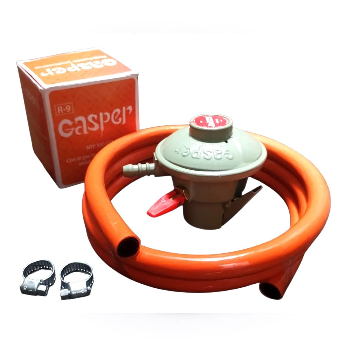 GASPER - Válvula Y Manguera Regulador Normal Cocina A Gas Gasper