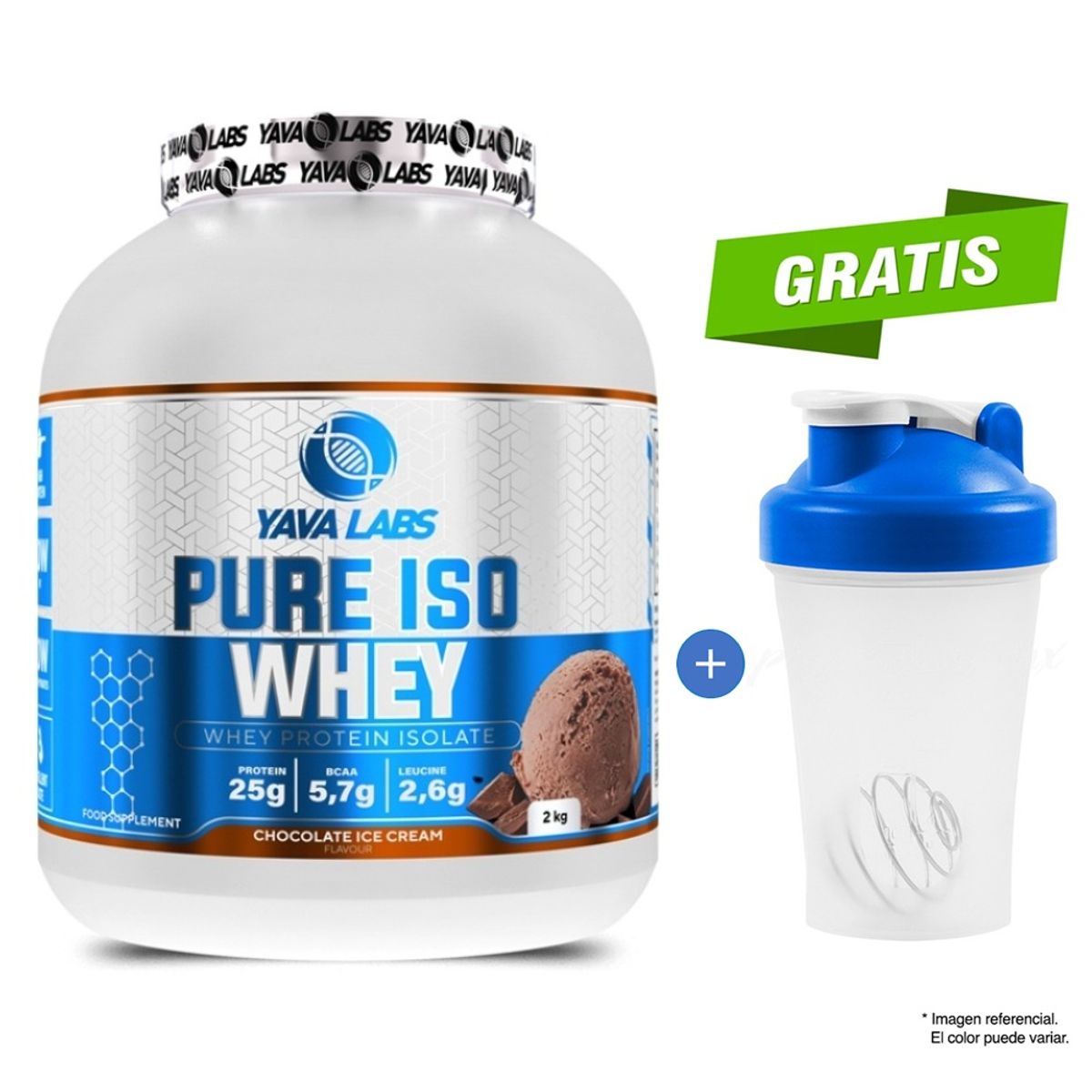 GENERICO - Proteína Yava Labs Pure Iso Whey 2Kg Chocolate