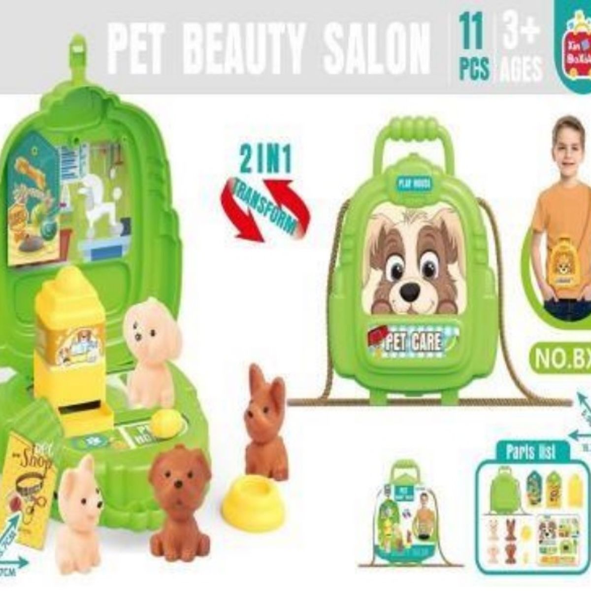 GENERICO - Set mini mascotas Pet beauty salon