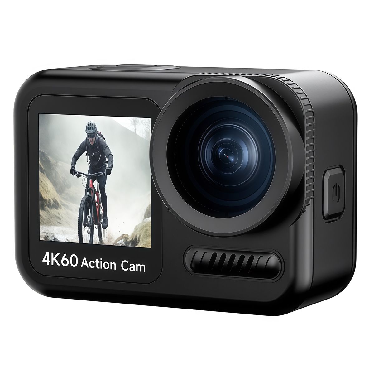 RENVMEXY - Cámara Deportiva 4K60 Impermeable IP68 - 20m Bajo Agua Doble Pantalla Estabilización