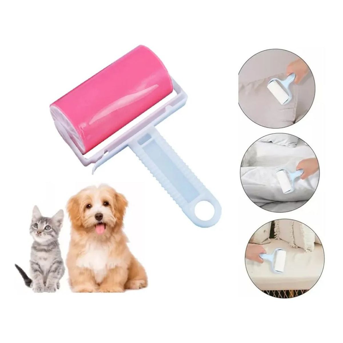 GENERICO - Cepillo QUITAPELUSA LAVABLE Portatil para Mascotas