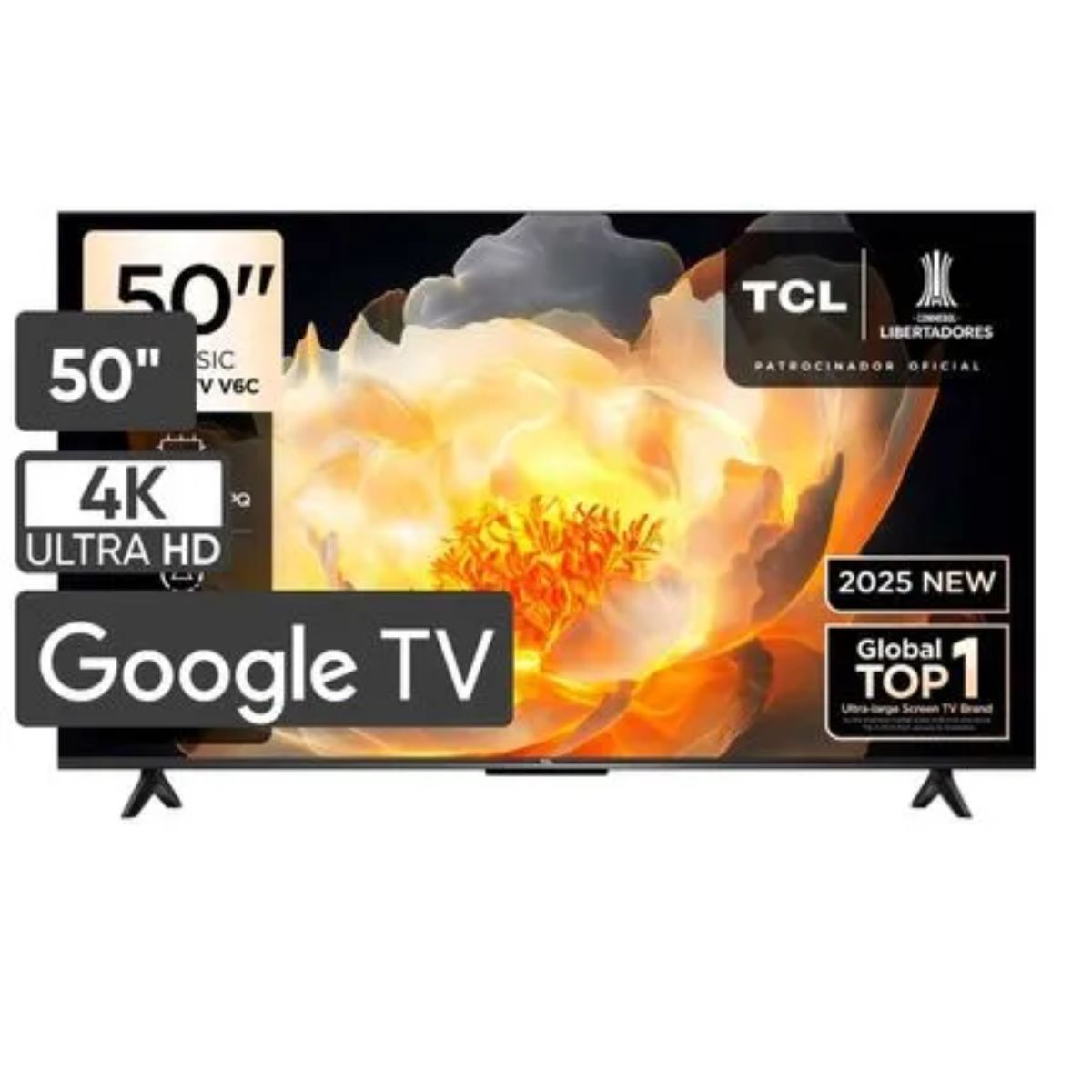 TCL - Televisor 50'' UHD 4K TCL 50V6C GoogleTV 2025