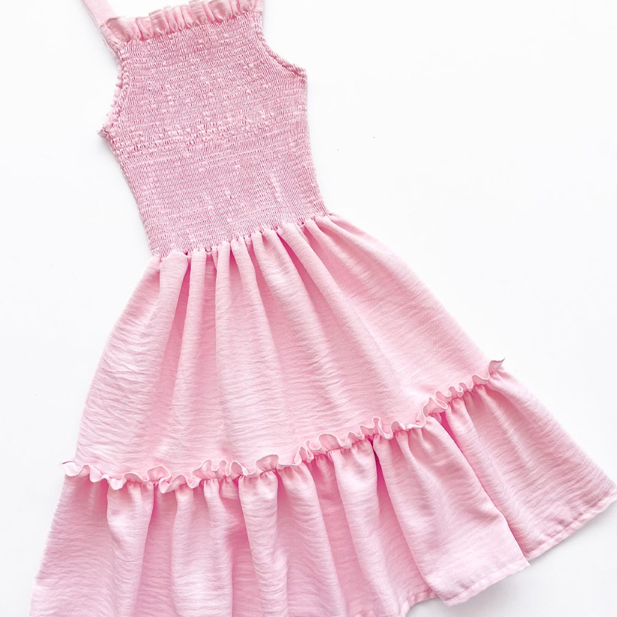 KIDS MASHMELO - Vestido con tirantes y corpiño elasticado con faldón de dos tiempos para niña kids Mashmelo