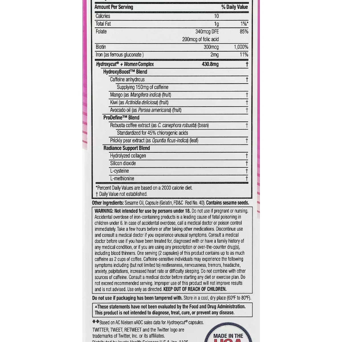 MUSCLETECH - HYDROXYCUT WEIGHT LOSS WOMEN + REGALOS