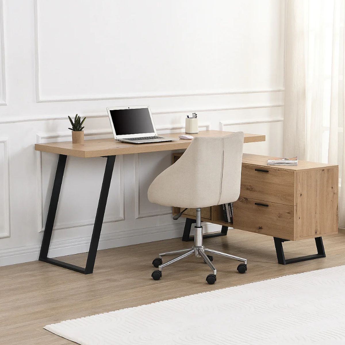 VENTITAS HOME - Escritorio en L Nova Ventitas Home Color Duna