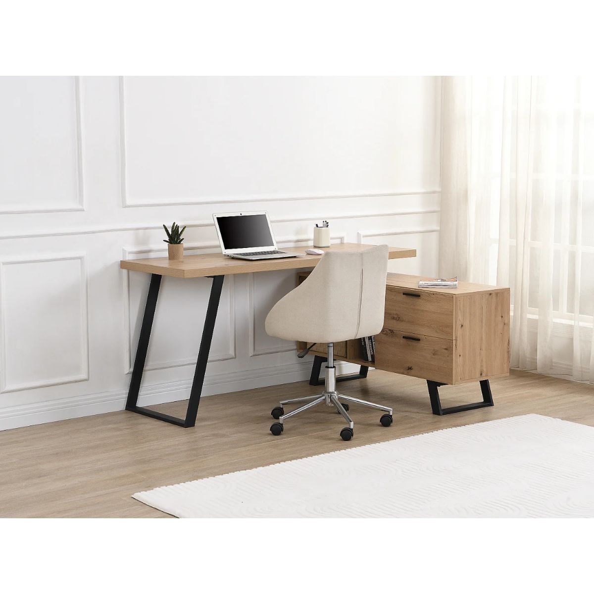 VENTITAS HOME - Escritorio en L Nova Ventitas Home Color Duna