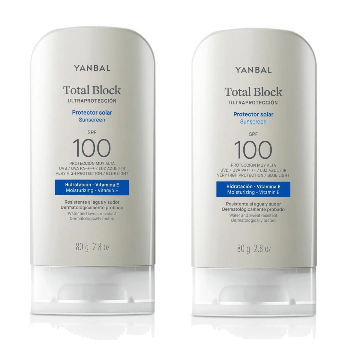 Duo Protector Solar Total Block Ultra protección SPF 100 80 gr, marca Yanbal - Foto Principal
