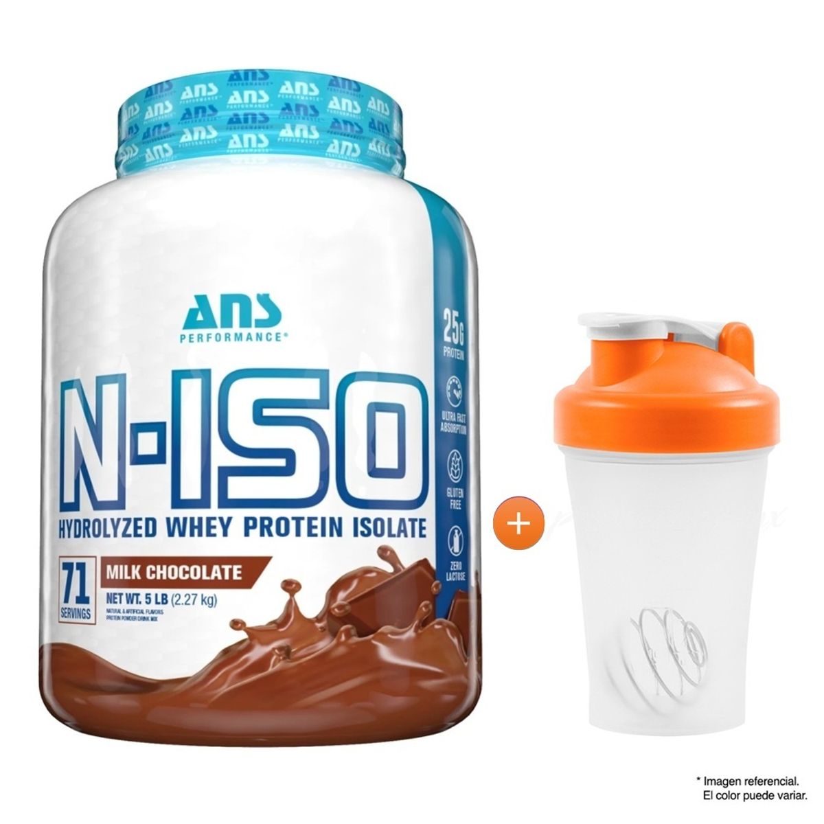 ANS PERFORMANCE - Proteína ANS PERFORMANCE Pure N-Iso Whey Protein Isolate 2.27 Kg Chocolate