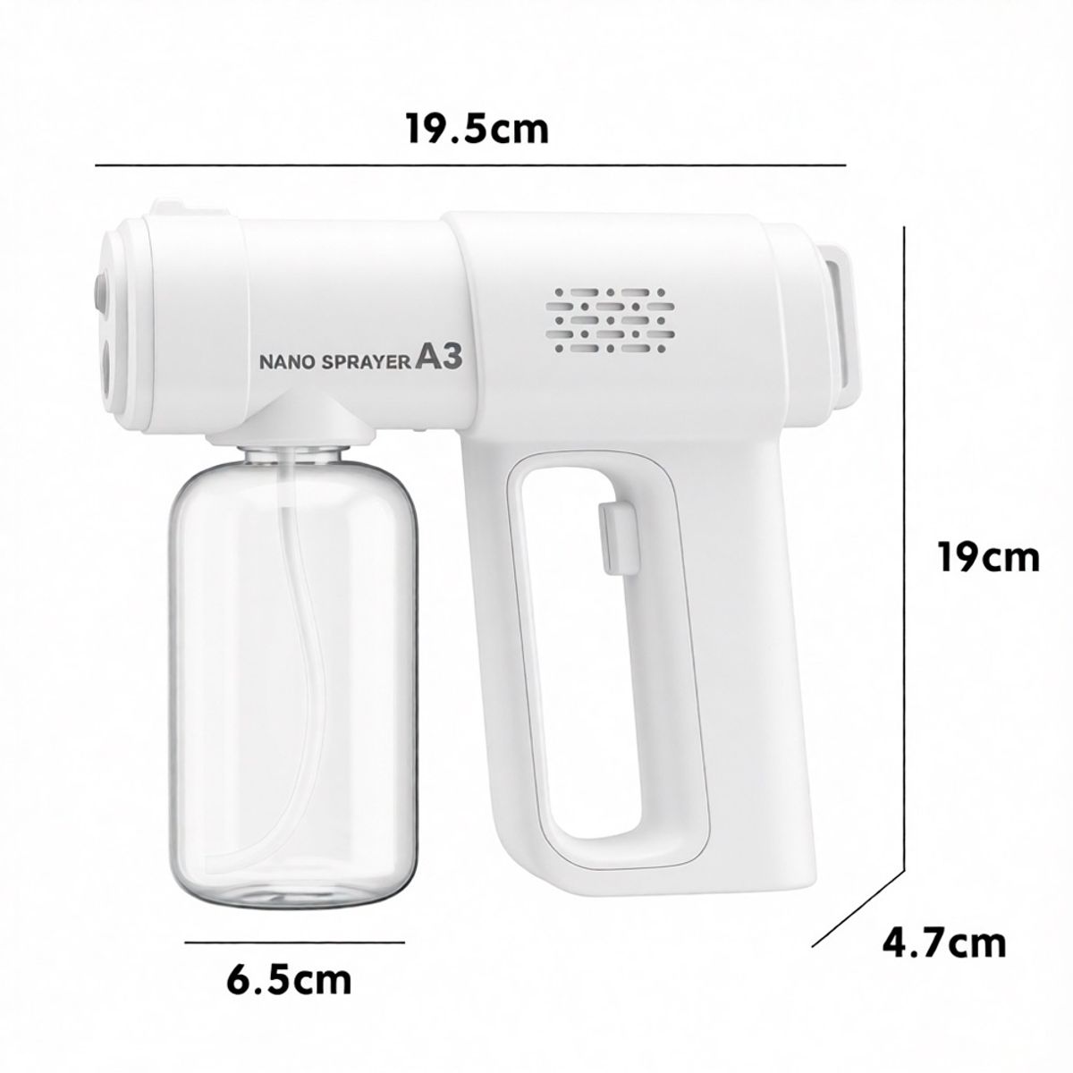 GENERICO - Nano Atomizador Pulverizador 15w Capacidad 300ml Inalambrico