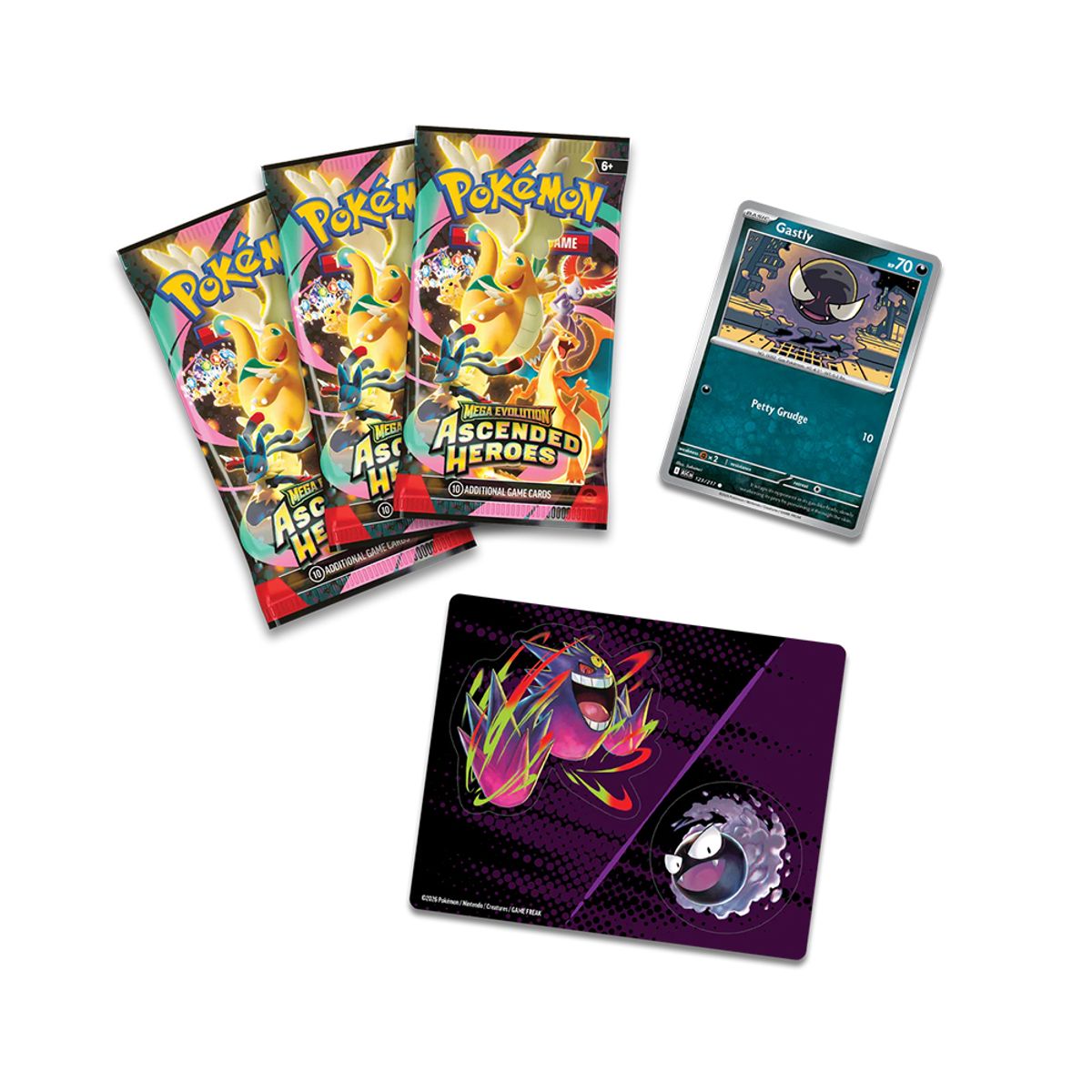 POKEMON - POKEMON TCG Ascended Heroes Sticker Collection Gastly - Español