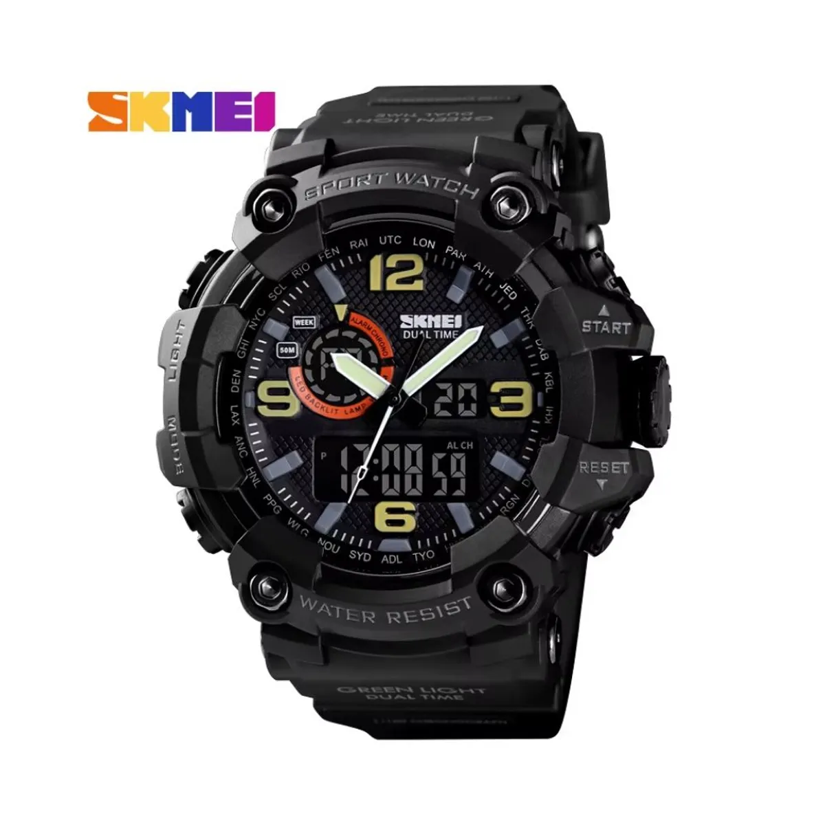 SKMEI - Reloj Hombre Skmei 1520 Sumergible Digital Alarma