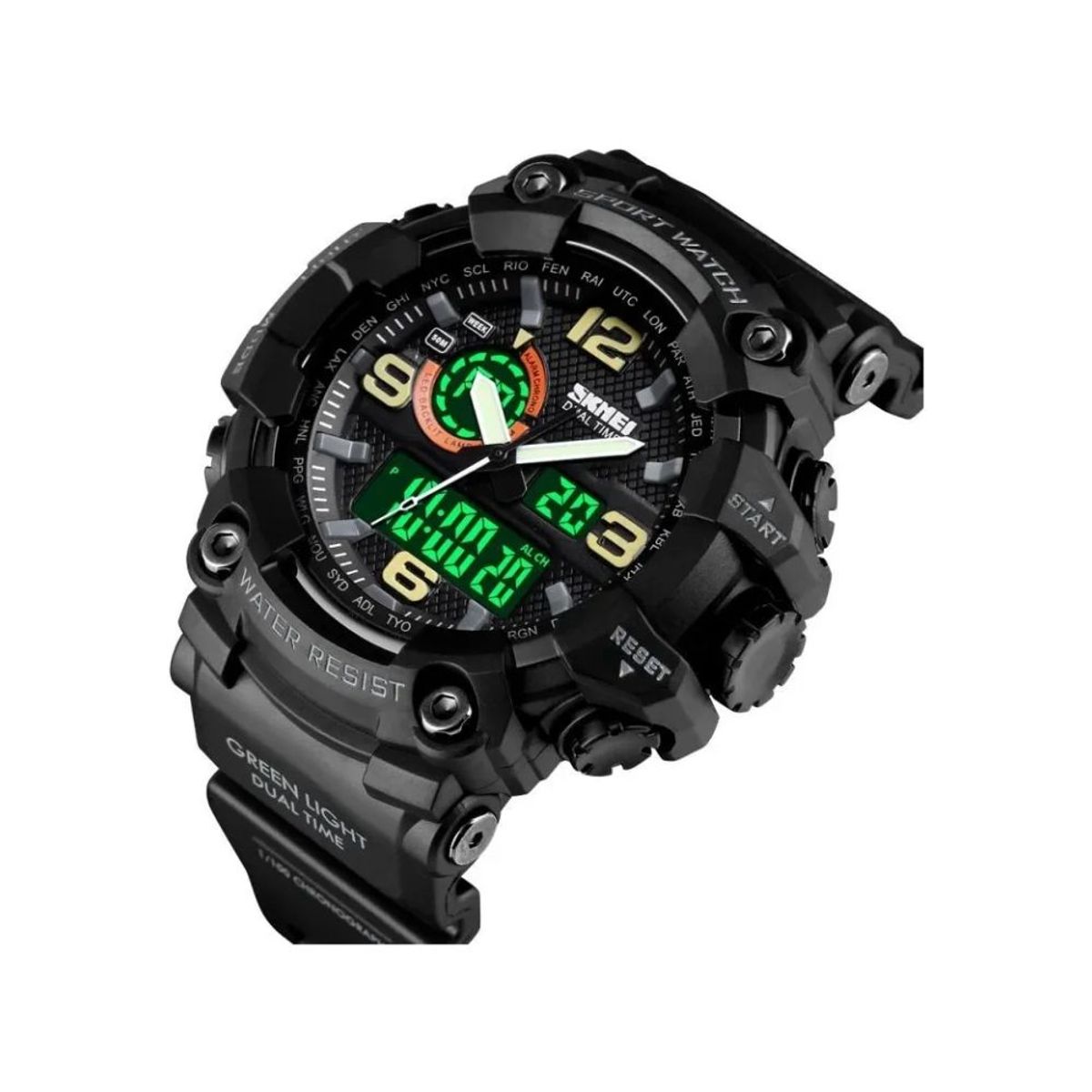SKMEI - Reloj Hombre Skmei 1520 Sumergible Digital Alarma