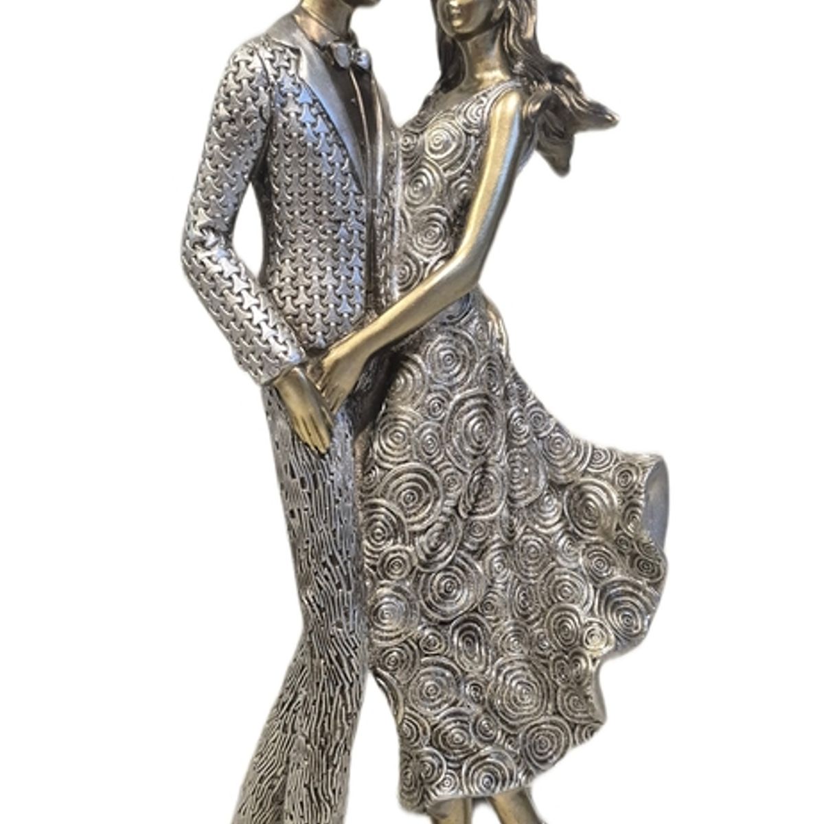 GENERICO - Escultura decorativa de pareja elegante - Adorno Romántico Regalo Ideal para San Valentín