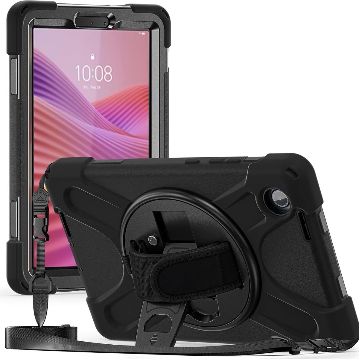 GENERICO - FUNDA ANTIGOLPE PARA TABLET LENOVO TAB ONE 87” TB305FUK9 NEGRO