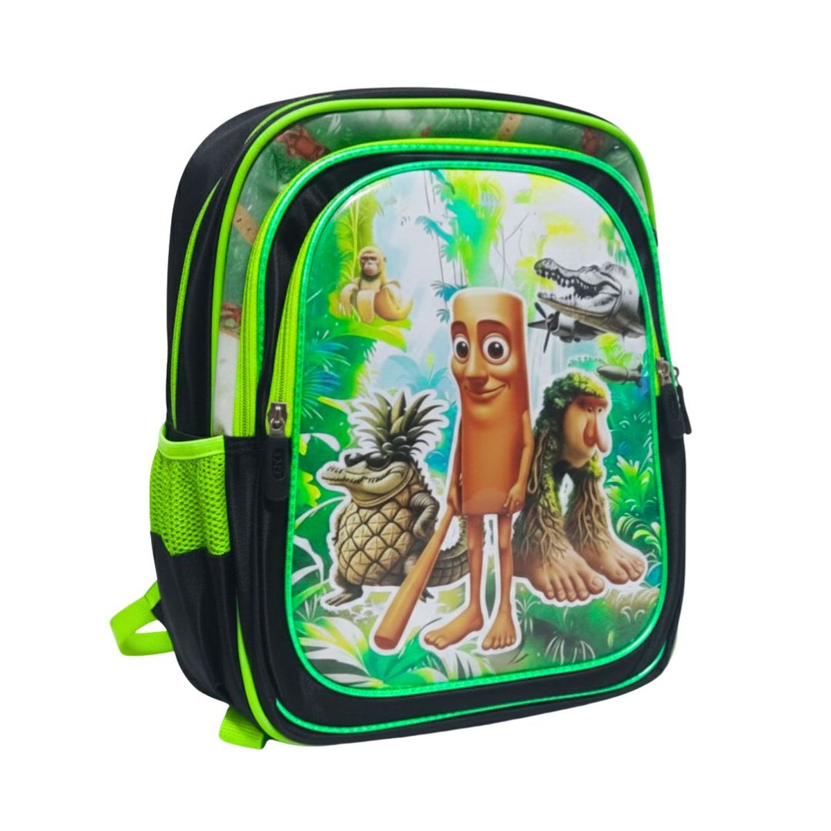 GENERICO - MOCHILA 3 EN 1 MULTIPACK PARA NIÑOS ESCOLAR TRALALERO TRALALA TUNTUN SAHUR Y PATAPIM