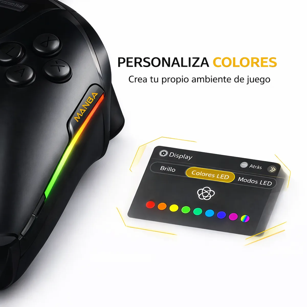 GENERICO - Mando Inalambrico Manba One V2 Color Negro