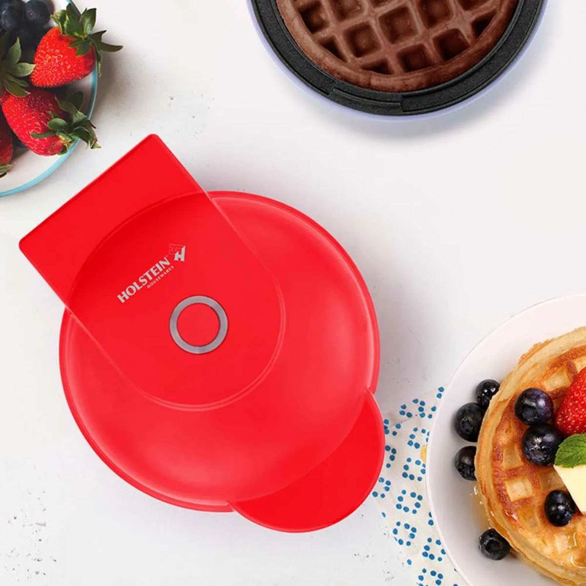 GENERICO - Waflera Personal Holstein Modelo HH09125016R de 10 cm Roja
