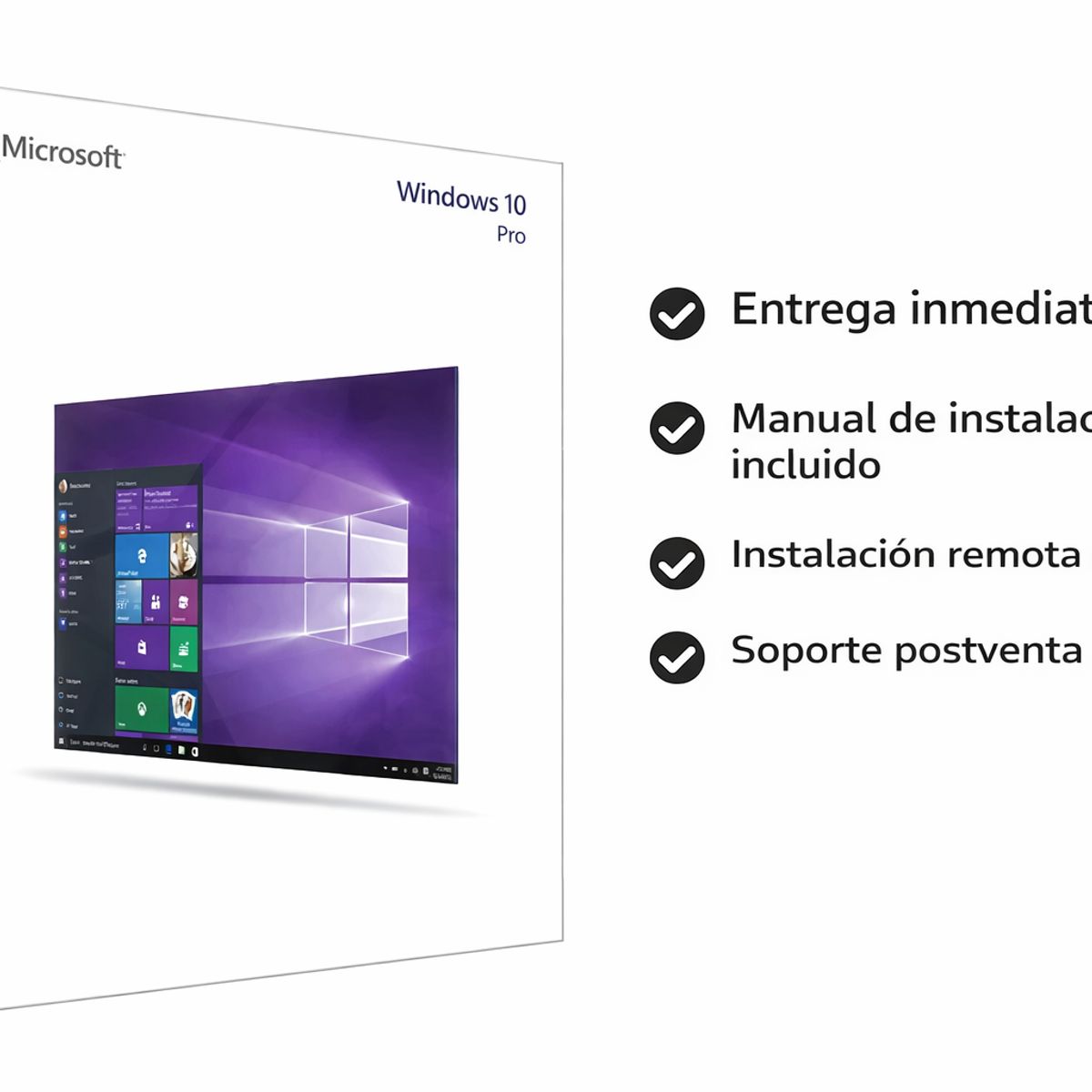 MICROSOFT - Windows 10 Pro Retail Global