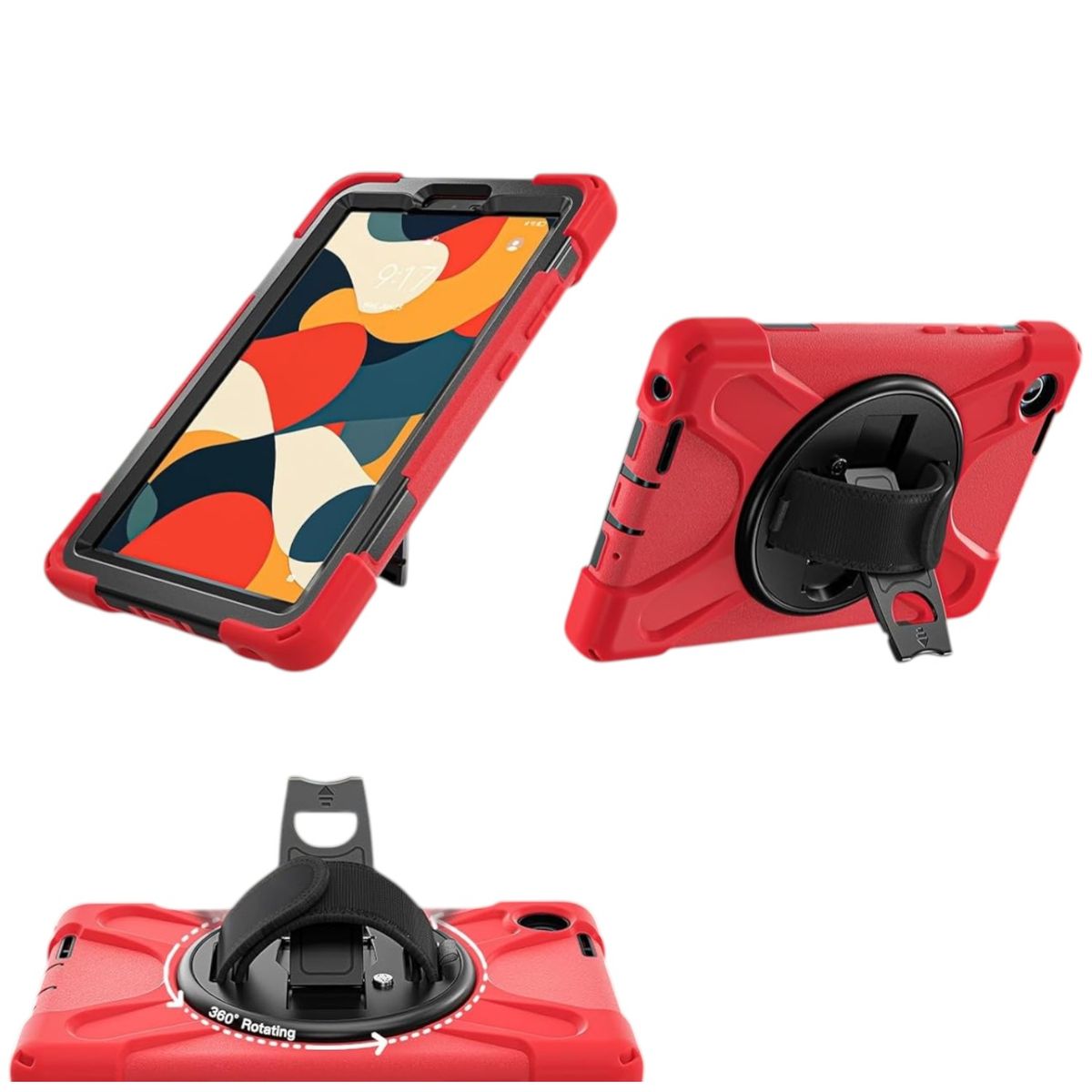 GENERICO - FUNDA ANTIGOLPE PARA TABLET LENOVO TAB ONE 87” TB305FUK9 ROJO