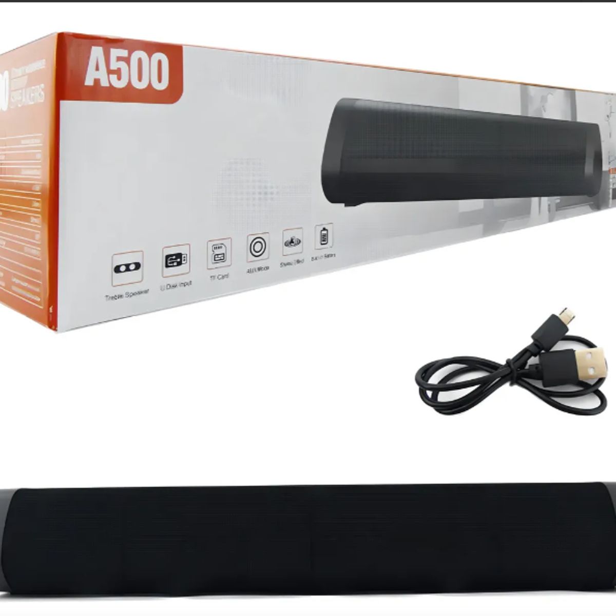 GENERICO - PARLANTE BARRA DE SONIDO INALAMBRICO - NEGRO