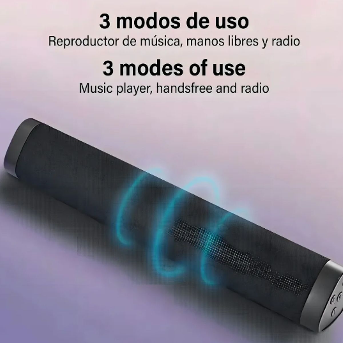 GENERICO - PARLANTE BARRA DE SONIDO INALAMBRICO - NEGRO