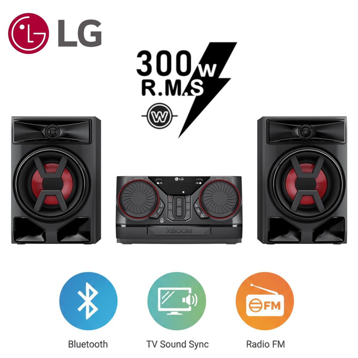 LG - Minicomponente LG CK43N Multi Bluetooth USB CD 300W