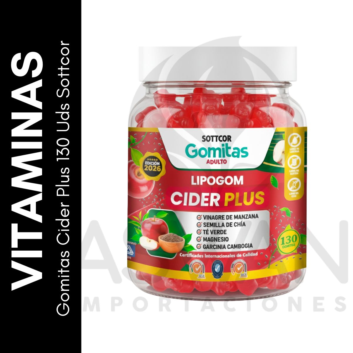GENERICO - Gomitas Cider Plus Adulto Sottcor 150 unidades