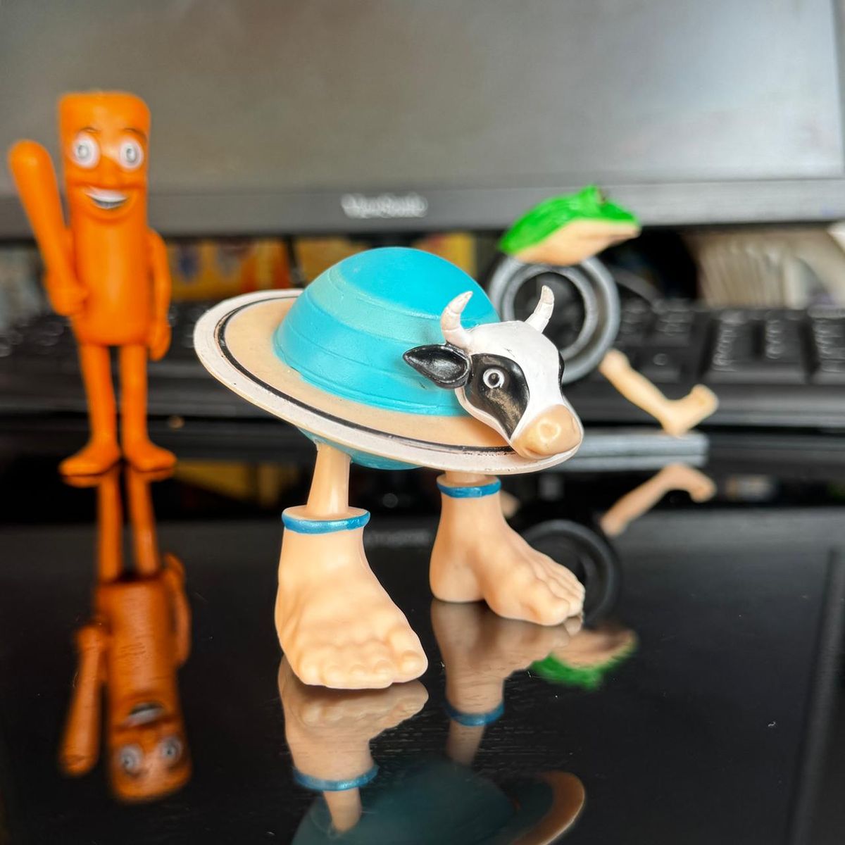 GENERICO - Colección 3 Muñecos Brainrot Italiano Tun Tun Tun Sahur Vaca Saturno Saturnita Boneca Ambalabu