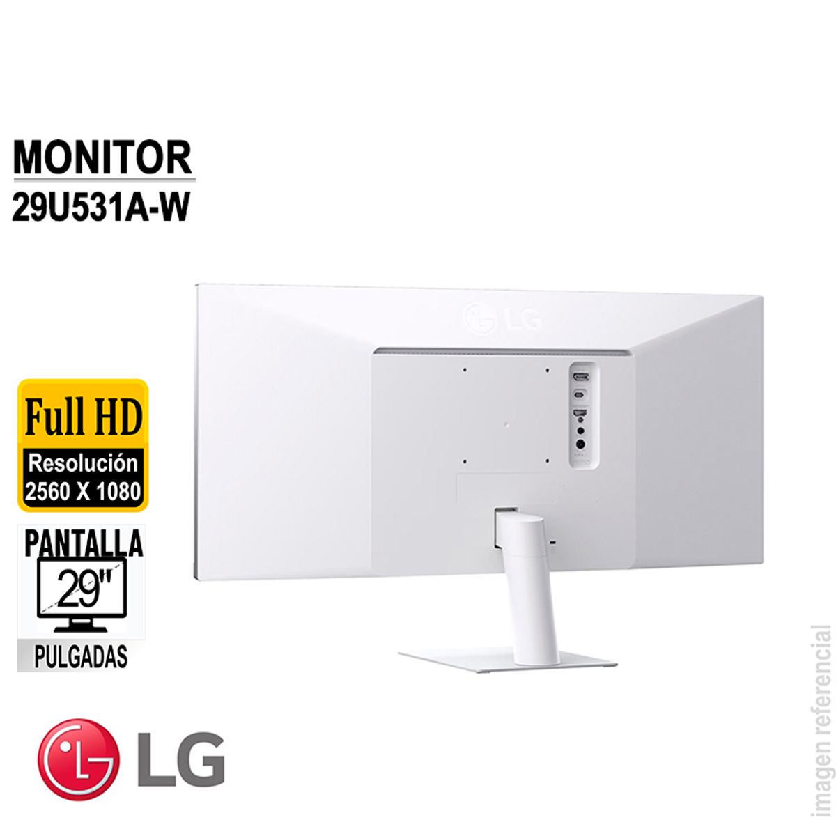 LG - Monitor UltraWide LG 29U531A-W 29" WFHD IPS 100 Hz HDMI DP HDR10 HDR USB-C